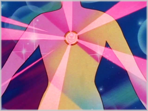 Durante il processo di metamorfosi la Brooch Di Trasformazione si illumina e irradia energia