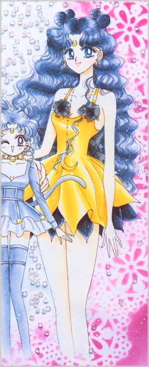 La versione umana di Luna nel manga (secondo costume)