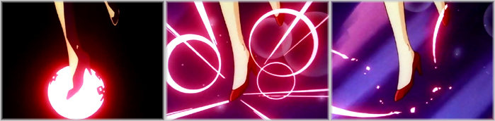 Una piccola deflagrazione di energia segnala che la trasformazione è completa