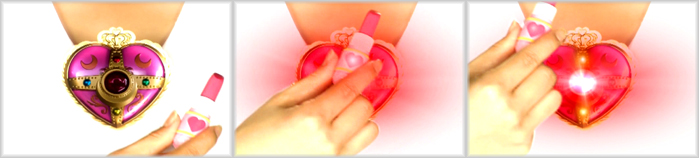 Il rossetto reagisce con la [[Heart Moon Brooch