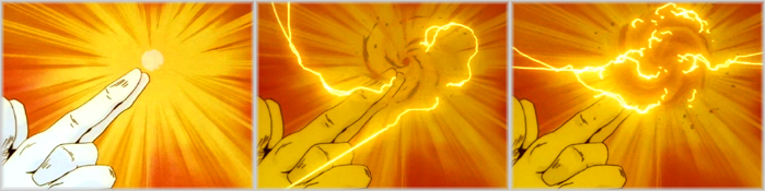 Una scintilla incendia l'aria creando il globo di fiamme