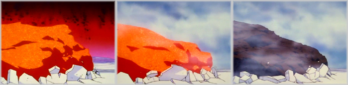 La nebbia generata dal Sabão Spray può solidificare la lava