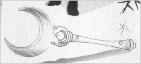 L'asta della bacchetta appare a volte trasparente