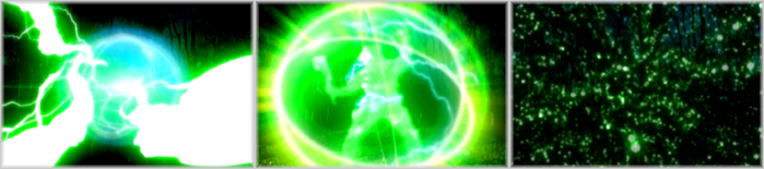 La versione potenziata del Supreme Thunder disintegra uno [[youma