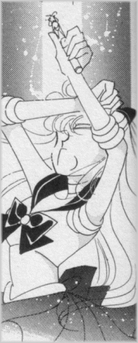 Un esempio della trasformazione nel manga (prima edizione)